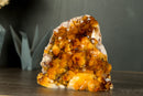AAA Citrine Crystal Cluster with Deep Rich Orange Citrine Druzy