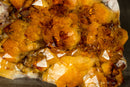 AAA Citrine Crystal Cluster with Deep Rich Orange Citrine Druzy