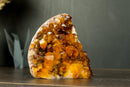 AAA Citrine Crystal Cluster with Deep Rich Orange Citrine Druzy
