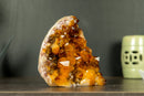AAA Citrine Crystal Cluster with Deep Rich Orange Citrine Druzy
