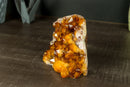 AAA Citrine Crystal Cluster with Deep Rich Orange Citrine Druzy