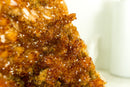 Rare Deep Orange Citrine with Stalactite Flowers and Orange Madeira Galaxy Druzy - 3.8 Kg - 8.4 lb - E2D Crystals & Minerals