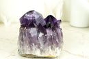 Natural Grape Jelly Purple Amethyst Cluster with Large Druzy