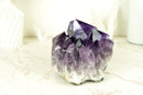 Natural Grape Jelly Purple Amethyst Cluster with Large Druzy