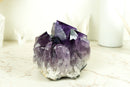 Natural Grape Jelly Purple Amethyst Cluster with Large Druzy