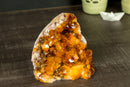 AAA Citrine Crystal Cluster with Deep Rich Orange Citrine Druzy