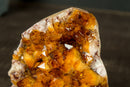 AAA Citrine Crystal Cluster with Deep Rich Orange Citrine Druzy