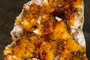 AAA Citrine Crystal Cluster with Deep Rich Orange Citrine Druzy