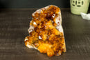 AAA Citrine Crystal Cluster with Deep Rich Orange Citrine Druzy