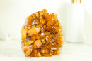 AAA Citrine Crystal Cluster with Large Shiny Orange Citrine Druzy, Self Standing - 1.7 Kg - 3.8 lb - E2D Crystals & Minerals