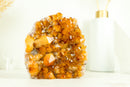 AAA Citrine Crystal Cluster with Large Shiny Orange Citrine Druzy, Self Standing - 1.7 Kg - 3.8 lb - E2D Crystals & Minerals