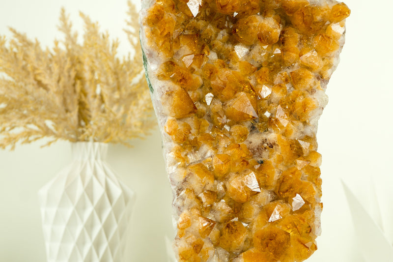 Gorgeous Citrine Crystal Cluster, Self Standing Deep Orange Citrine, Natural and Ethical
