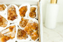 Wholesale Small Super Extra Quality Citrine Clusters Flat Box - Deep Orange Citrine, Wholesale Bulk - 1012g - 2.2 lb - E2D Crystals & Minerals