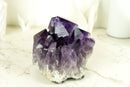 Natural Grape Jelly Purple Amethyst Cluster with Large Druzy