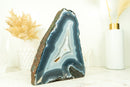 Fantastic Agate Geode with Natural Blue and White Lace Agate