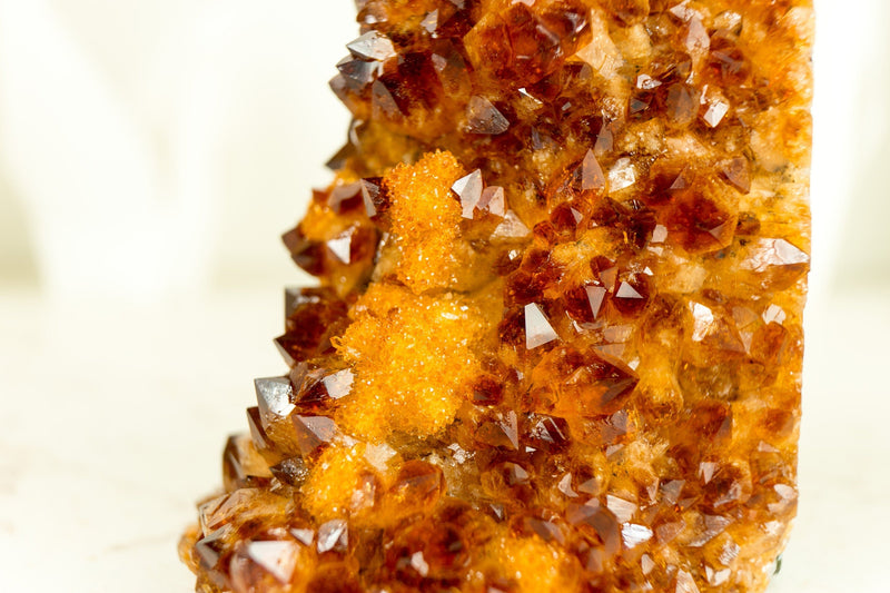 Small AAA Citrine Crystal Cluster deep Orange Galaxy Citrine Druzy, Self Standing - 1.7 Kg - 3.6 lb - E2D Crystals & Minerals