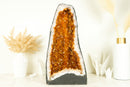 Citrine Geode Cathedral with Sparkling AAA-Grade, Rich Orange Druzy