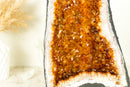Citrine Geode Cathedral with Sparkling AAA-Grade, Rich Orange Druzy