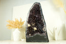 Natural Galaxy Amethyst Geode with Calcite, Agate and Sugar Druzy