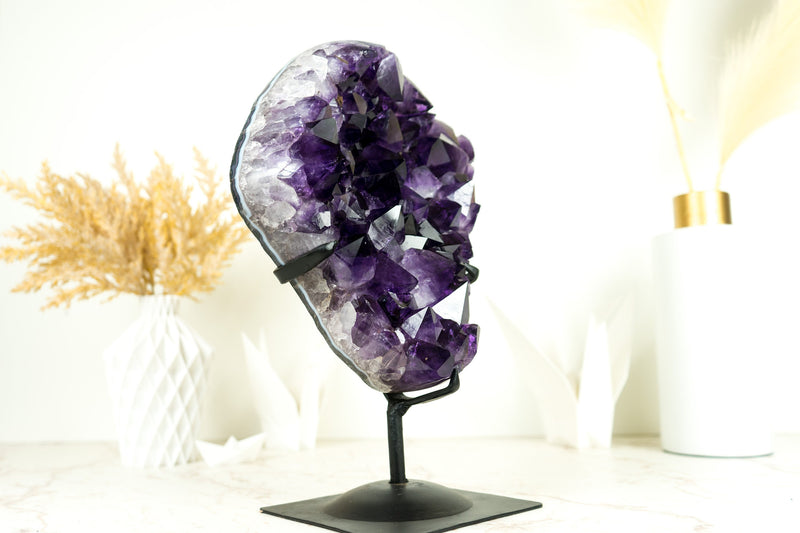 Amethyst Cluster with AAA X-Large Dark Purple Amethyst