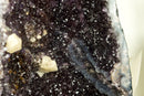 Natural Galaxy Amethyst Geode with Calcite, Agate and Sugar Druzy