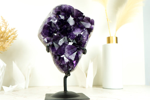 Amethyst Cluster with AAA X-Large Dark Purple Amethyst