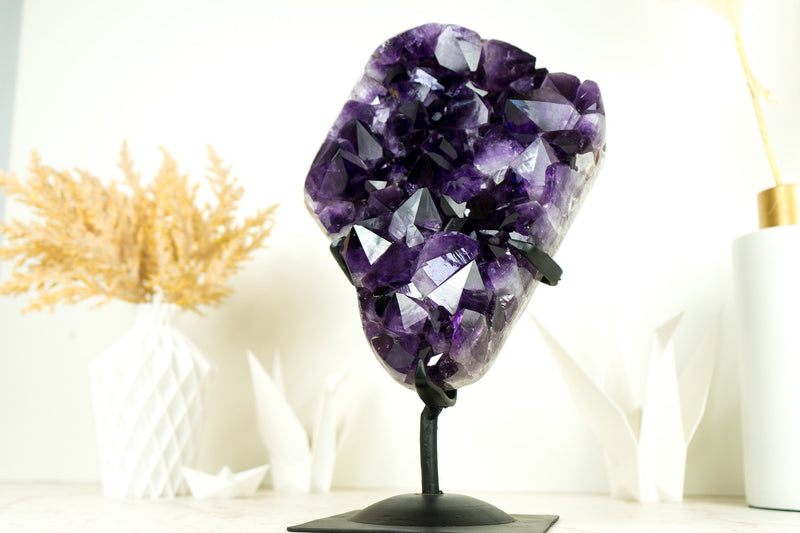 Amethyst Cluster with AAA X-Large Dark Purple Amethyst