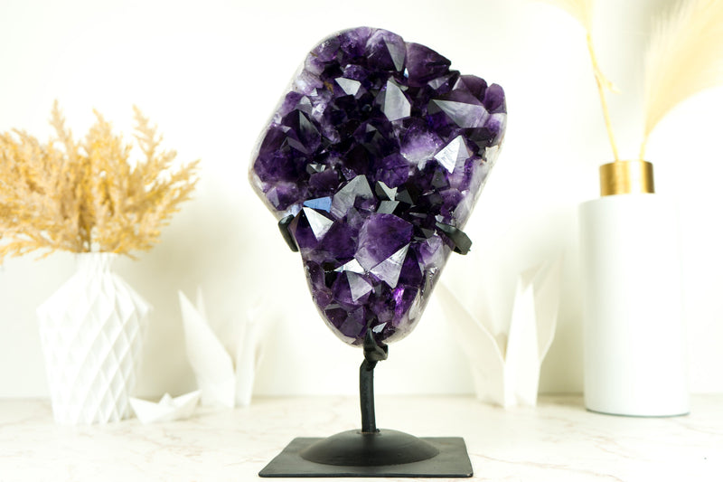 Amethyst Cluster with AAA X-Large Dark Purple Amethyst