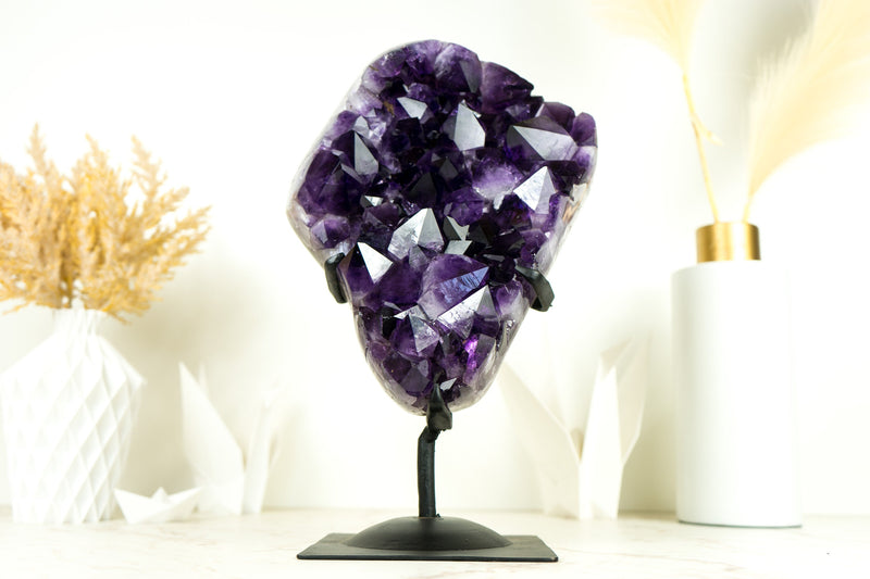 Amethyst Cluster with AAA X-Large Dark Purple Amethyst