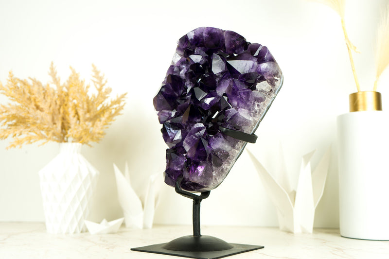 Amethyst Cluster with AAA X-Large Dark Purple Amethyst