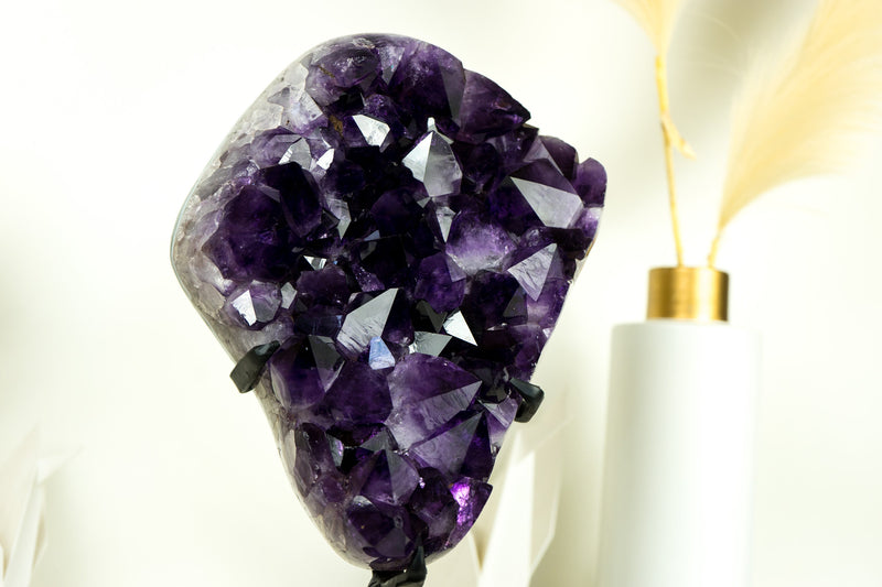 Amethyst Cluster with AAA X-Large Dark Purple Amethyst