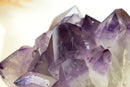 Seltener intakter Amethyst-Cluster mit violetten Phantomkristall-Spitzen aus Brasilien