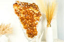 AAA Large Citrine Cluster with Madeira Orange Druzy