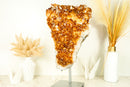 AAA Large Citrine Cluster with Madeira Orange Druzy