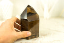 Natural High-Grade Smoky Quartz Obelisk Generator with Citrinated Smoky Color, Natural & Ethical