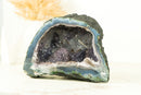 Natural Small Purple Amethyst Geode with Rare Calcite and Lace Agate, 1.4 Kg - 3.0 lb - E2D Crystals & Minerals