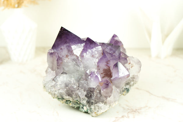 Gallery Brazilian Amethyst Cluster with AAA Deep Purple Amethyst Druzy