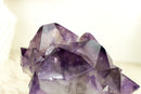 Seltener intakter Amethyst-Cluster mit violetten Phantomkristall-Spitzen aus Brasilien