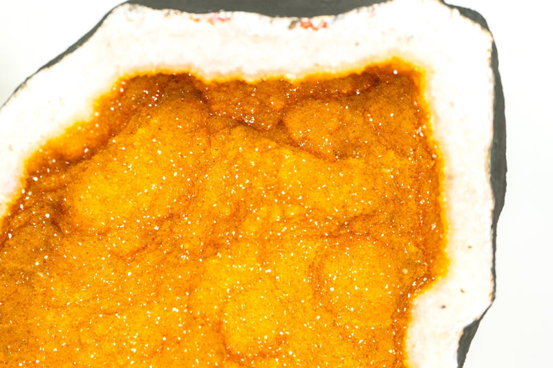 Rare Citrine Geode with World-Class Golden Yellow Galaxy Druzy - 49.0 Kg - 108 lb - E2D Crystals & Minerals