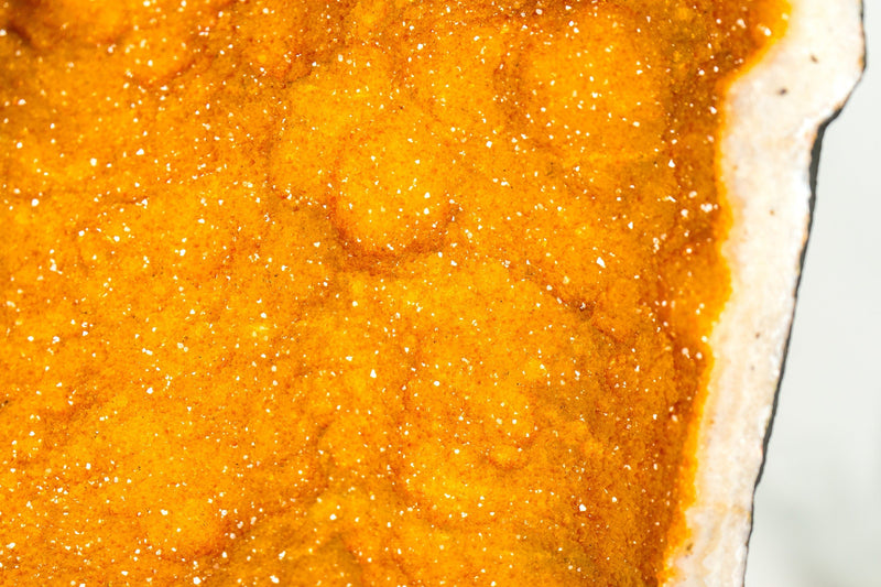 Rare Citrine Geode with World-Class Golden Yellow Galaxy Druzy - 49.0 Kg - 108 lb - E2D Crystals & Minerals