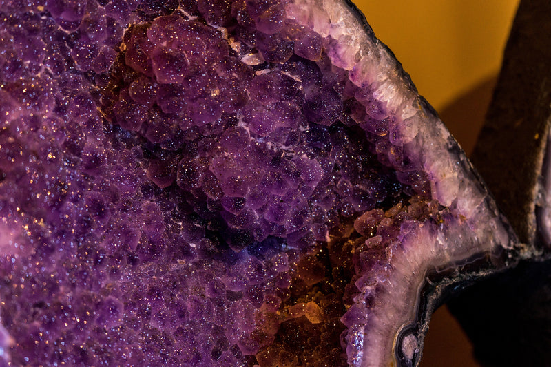 World Class Sugar Druzy Amethyst Geodes, Large and Tall Gallery Grade Amethyst Angel/Butterfly Wings Geodes