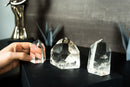Set of 3 Water Clear Quartz Generators, Small Wholesale Lot of Natural AAA Crystal Quartz