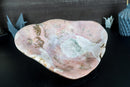 Large Natural Pink Amethyst Bowl, Hand Carved
