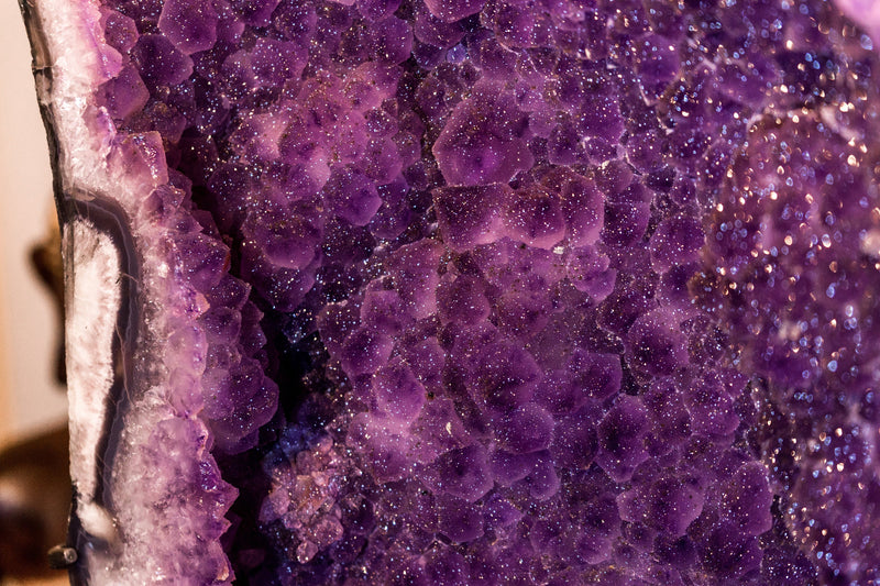 World Class Sugar Druzy Amethyst Geodes, Large and Tall Gallery Grade Amethyst Angel/Butterfly Wings Geodes