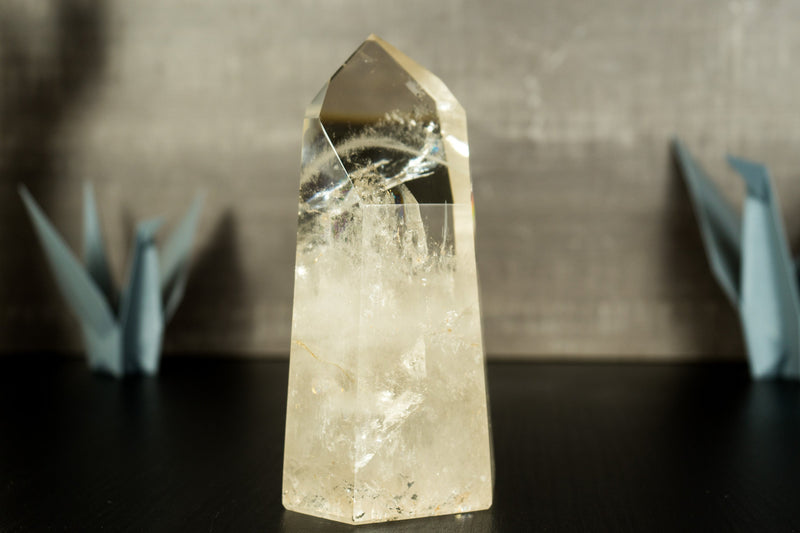 Water Clear Crystal Quartz Obelisk from Diamantina, Brazil