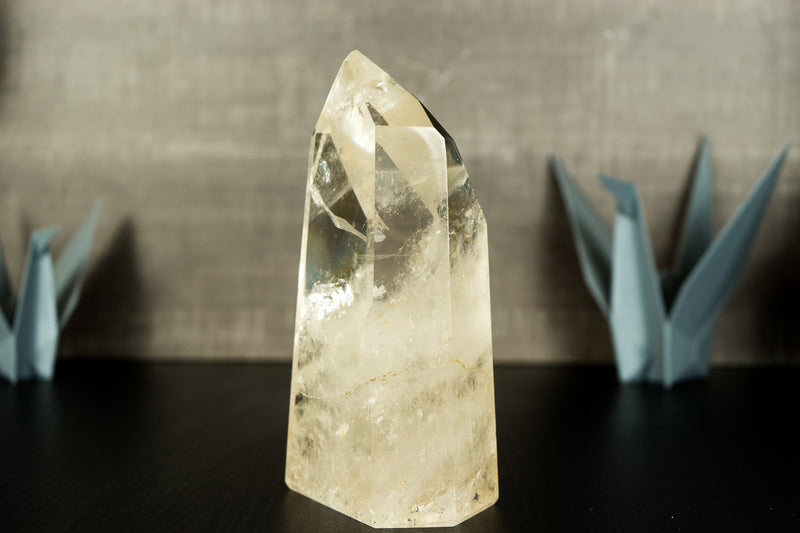 Water Clear Crystal Quartz Obelisk from Diamantina, Brazil