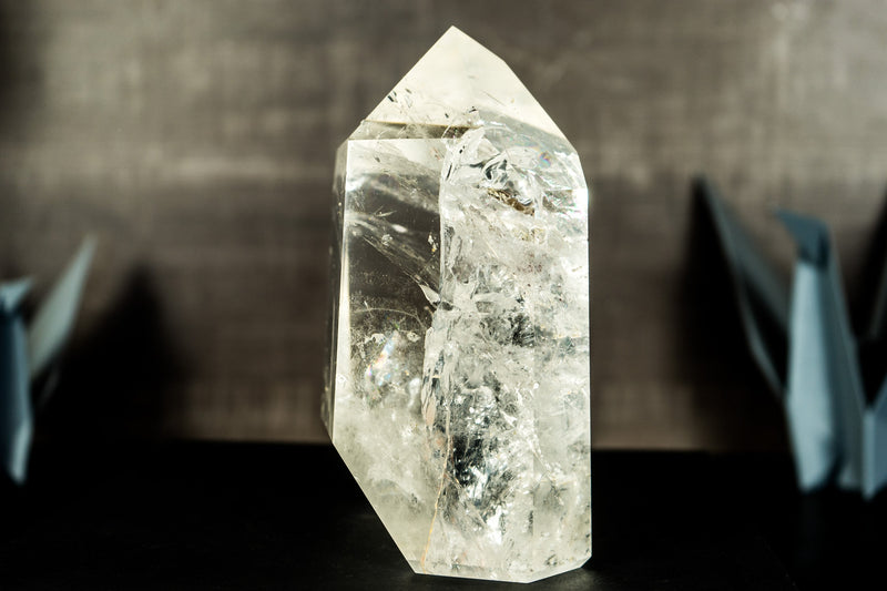 High-Grade Crystal Quartz Point with Rainbows from Diamantina,