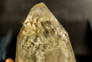 White Lodolite Crystal Point with Bridge Inclusions, AKA Garden Quartz