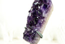 Small Amethyst Cluster with Large, AAA Dark Purple Druzy
