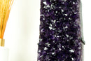 Tall Deep Purple Amethyst Cluster with High-Grade Grape Jelly Druzy